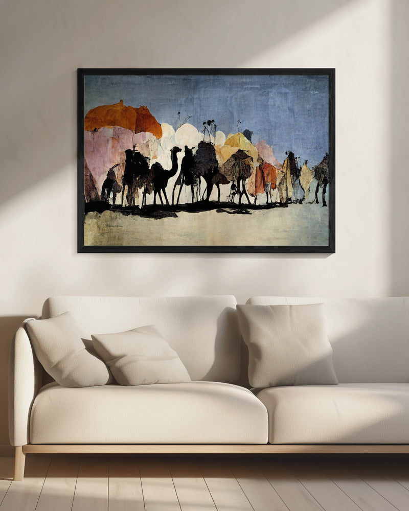 Woestijnkaravaanreis | Canvas