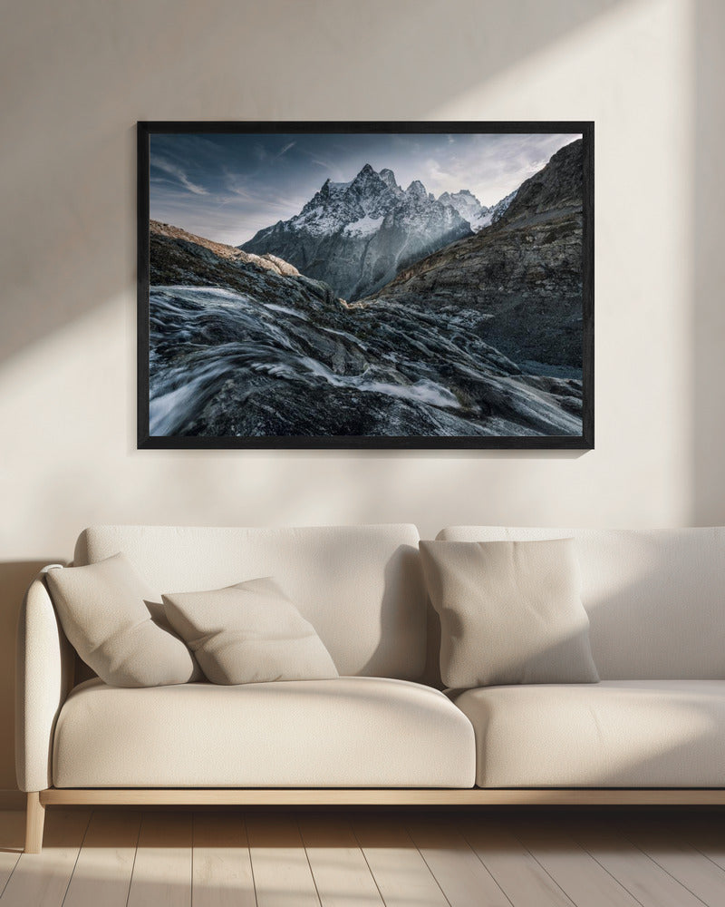 Monochrome berg | Canvas