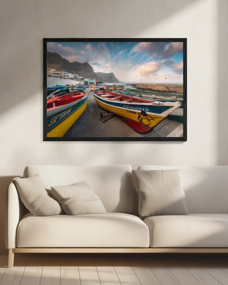Gekleurde boten | Canvas