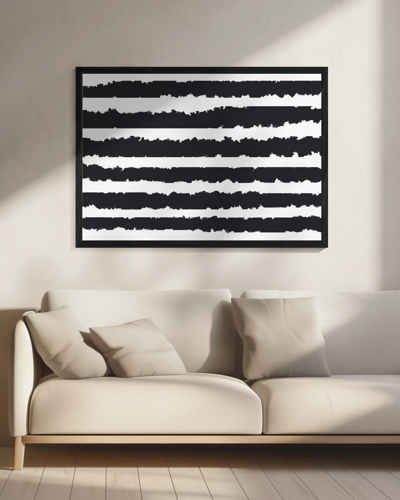 Black Lines On A White Background | Canvas