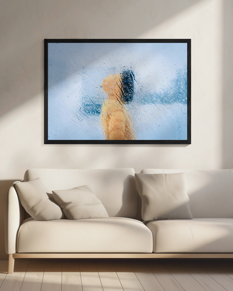 Vast op de weg | Canvas