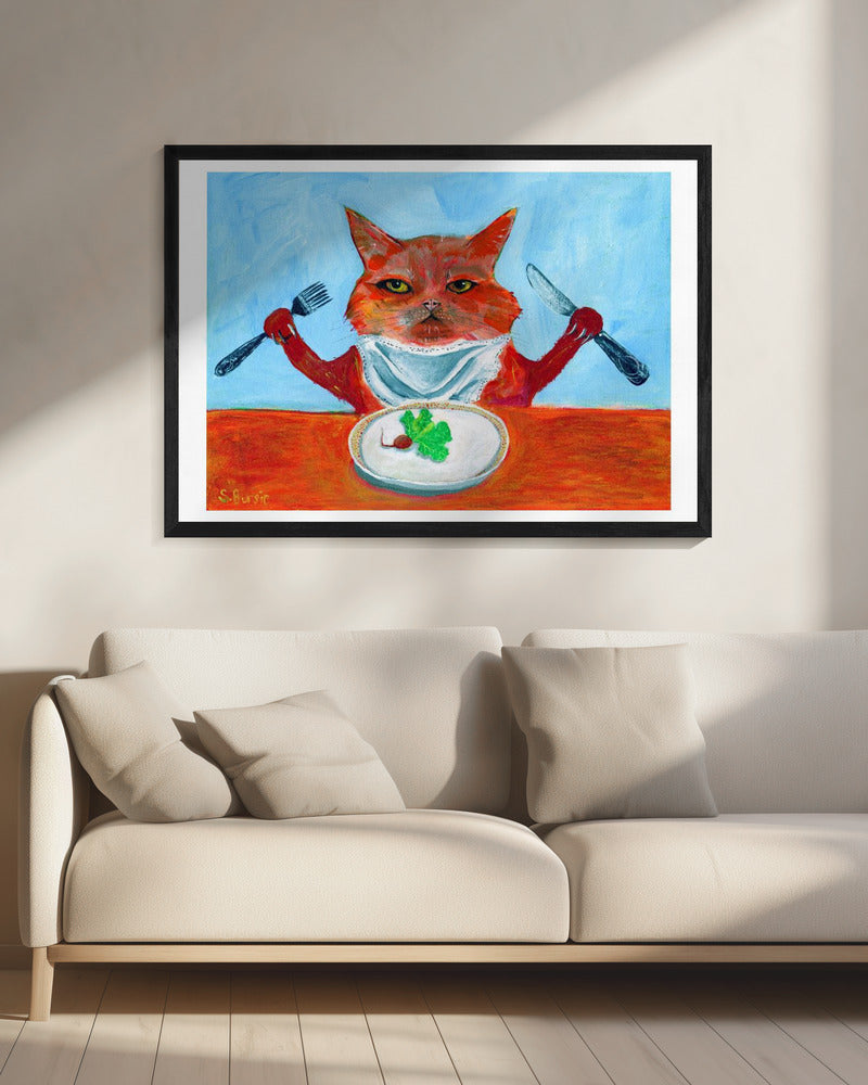 Veganistische kat | Canvas