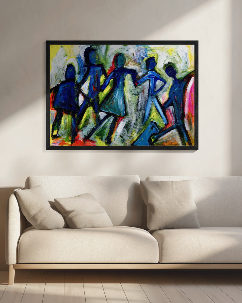 Vrolijke mensen | Canvas