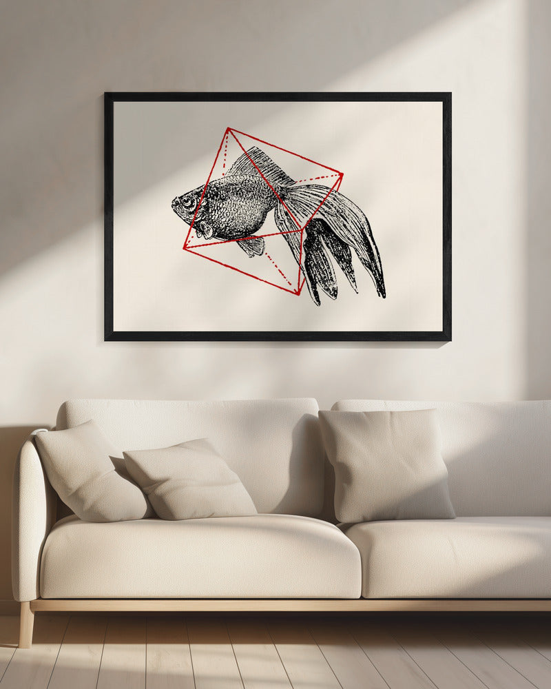 Vis in de geometrie nr. 3 | Canvas