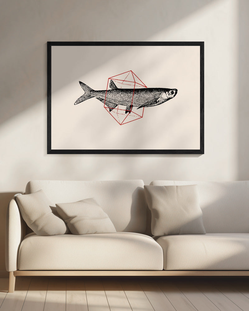 Vis in de geometrie nr. 2 | Canvas