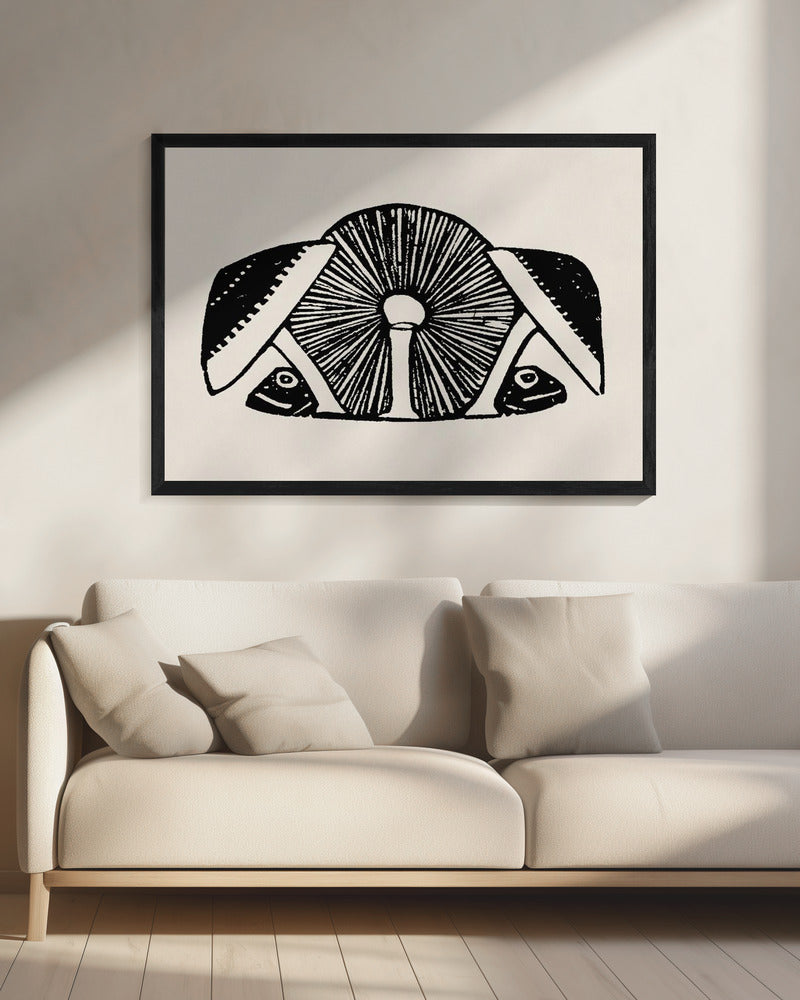 Drie Paddenstoelen 1892 Beige | Canvas