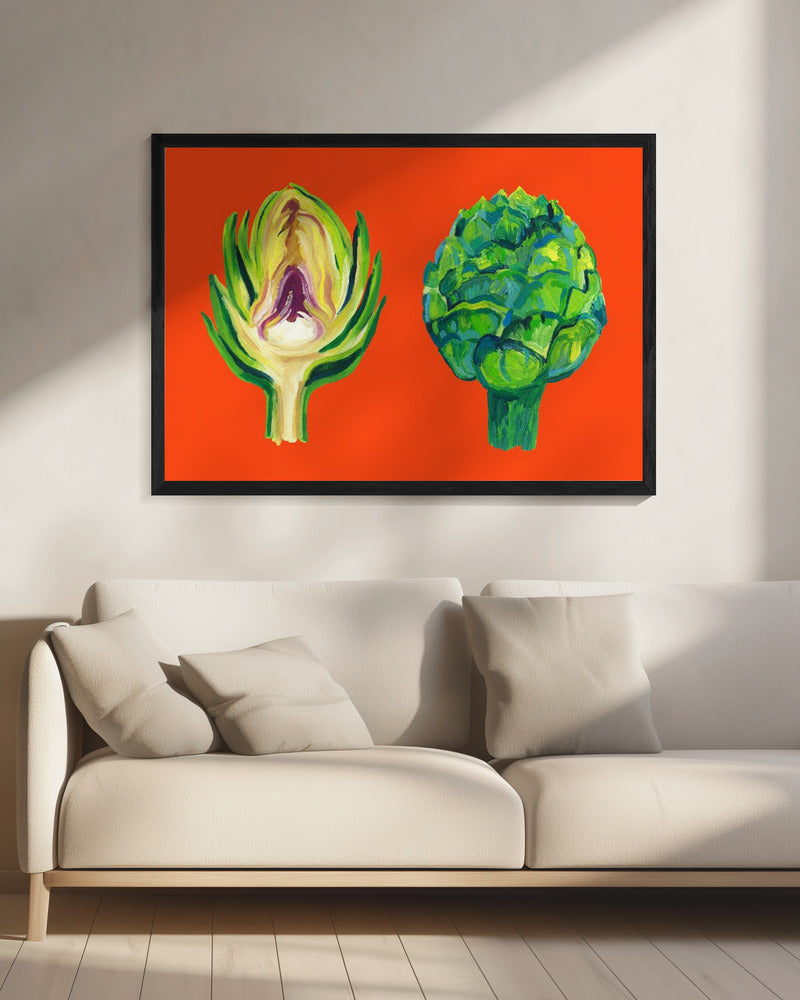 Artisjokken op sinaasappel | Canvas