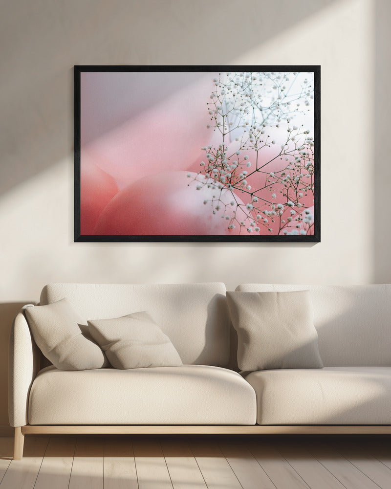Bloemen en ballonnen | Canvas