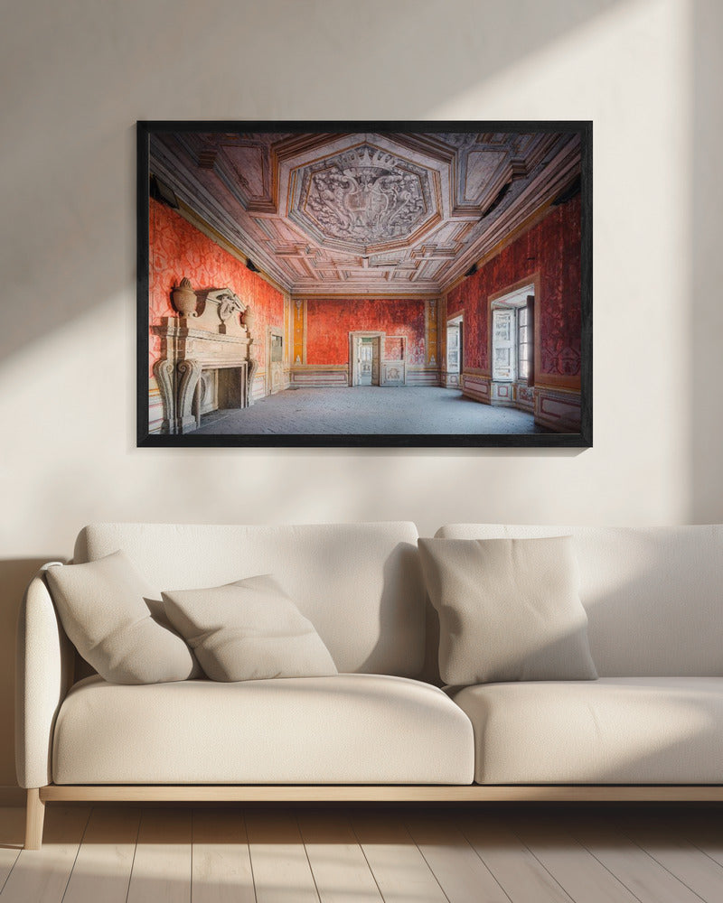 Verlaten Rode Kamer | Canvas
