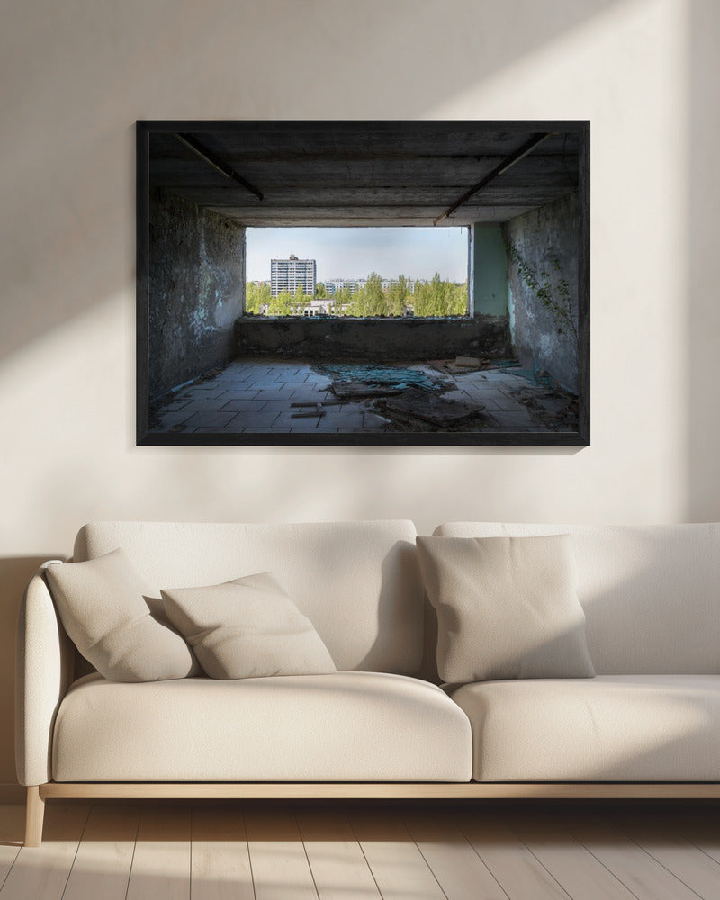 Uitzicht op Pripjat in Tsjernobyl | Canvas
