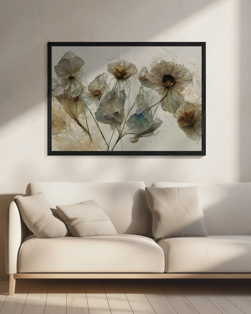Fluisteringen van bloemblaadjes | Canvas