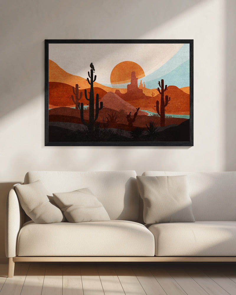 Woestijn Eenzaamheid | Canvas