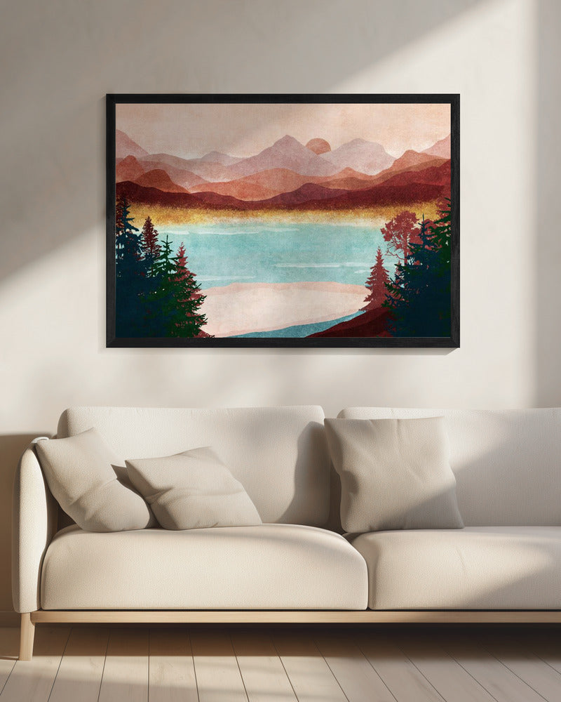 Berg Dageraad Sereniteit | Canvas
