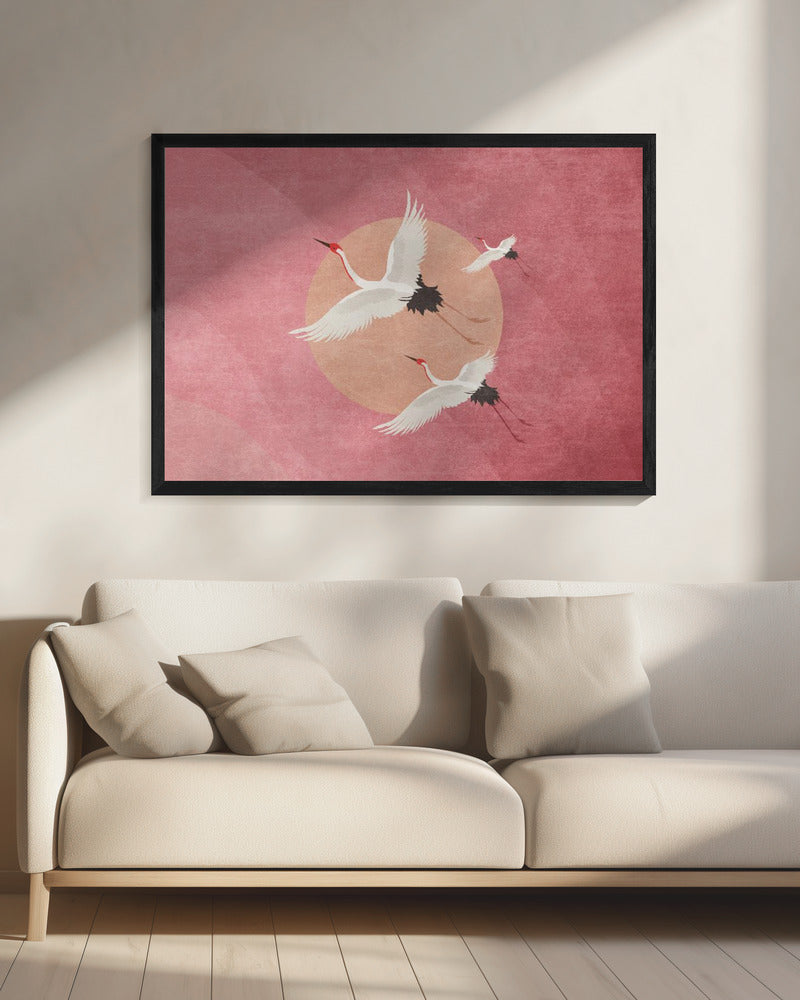 Crimson Sky Soar | Canvas