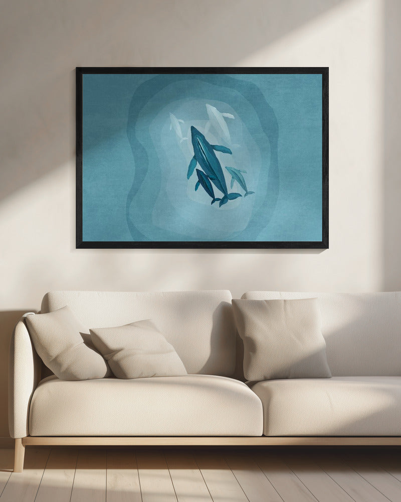 Gentle Giants Swim | Canvas