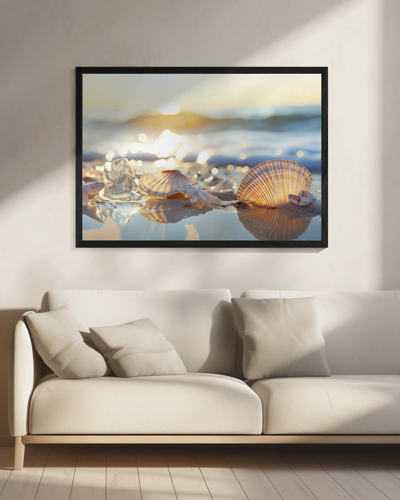 Schatten aan de kust | Canvas