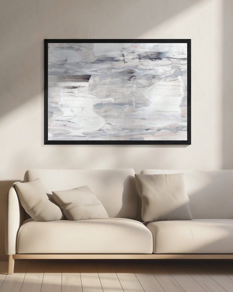 Vloeiende penseelstreken met gedempte tinten | Canvas