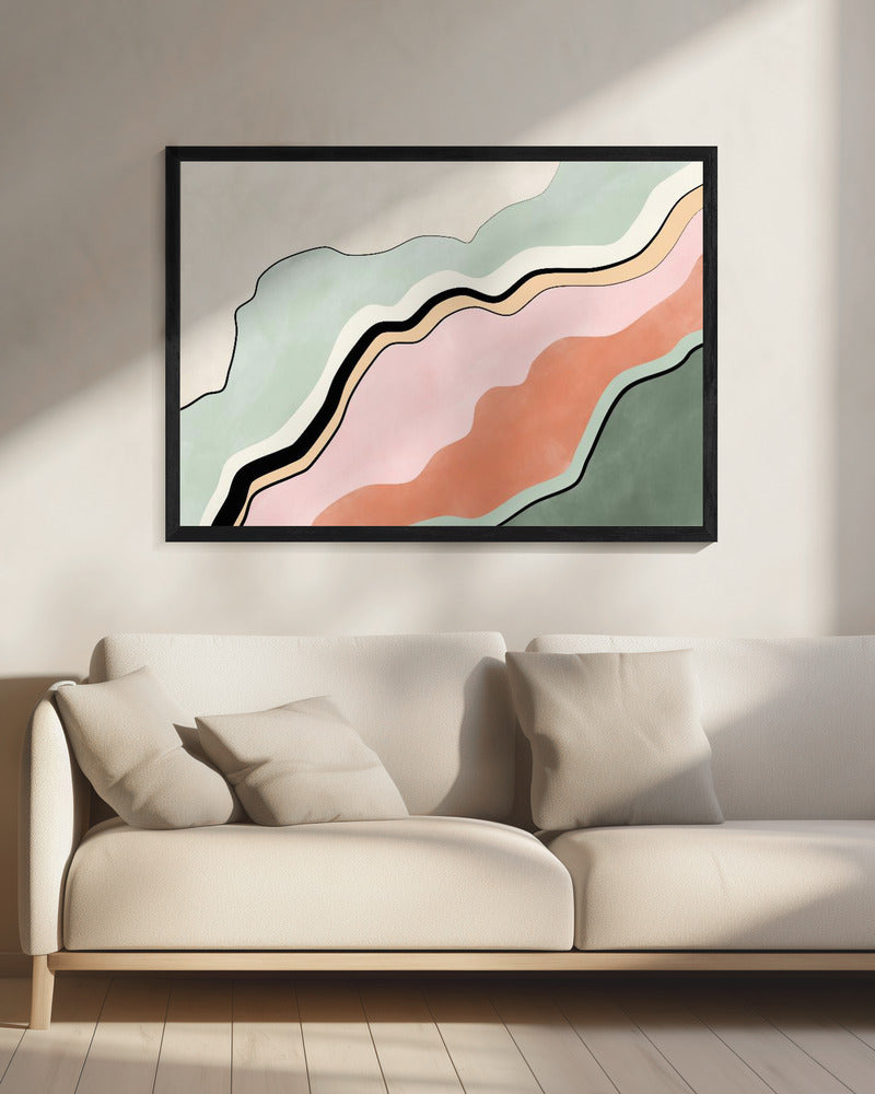 Vloeiende horizonten | Canvas