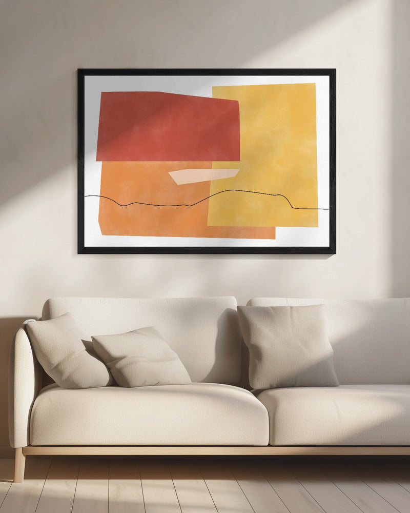 Abstracte Horizonten | Canvas