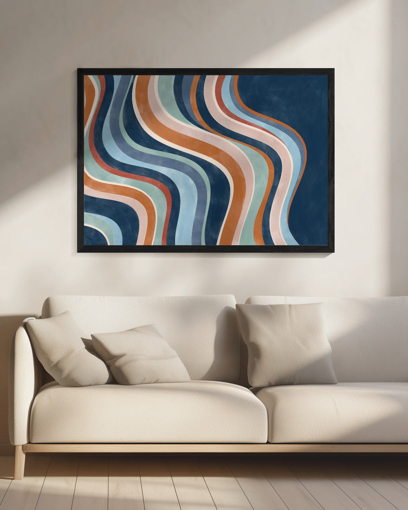 Vloeiende strepen | Canvas