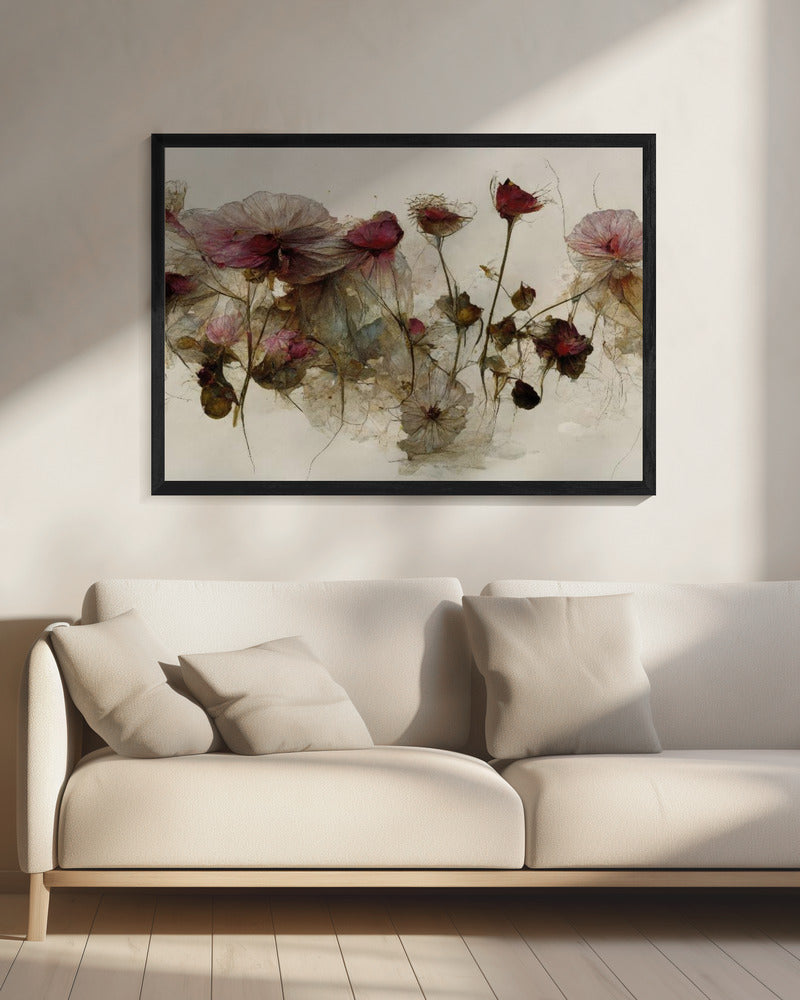 Delicate Bloemblaadjesdans | Canvas