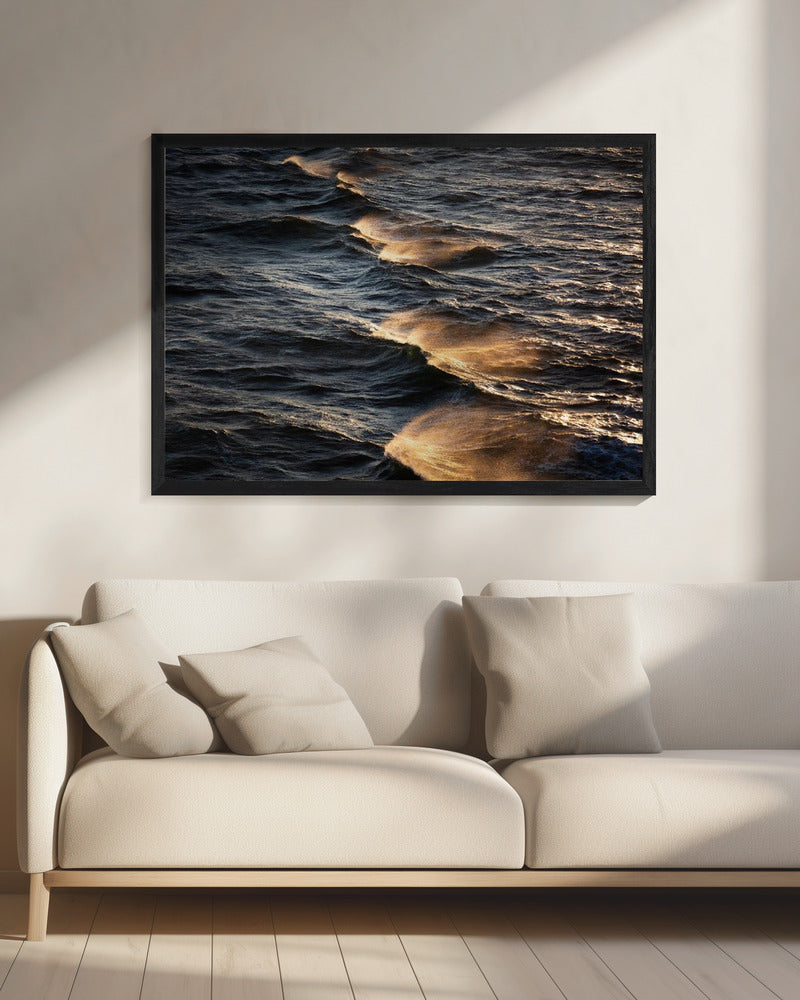 Zonovergoten golven | Canvas