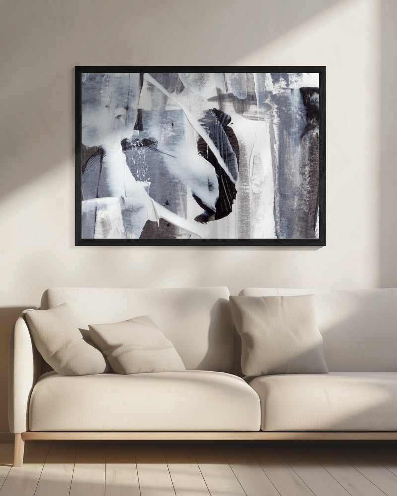 Monochrome Brushstrokes | Canvas