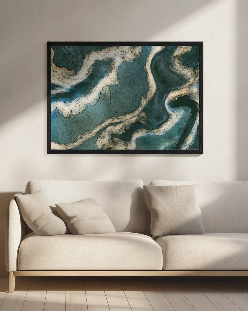 Alcoholinkt Groen Goud | Canvas