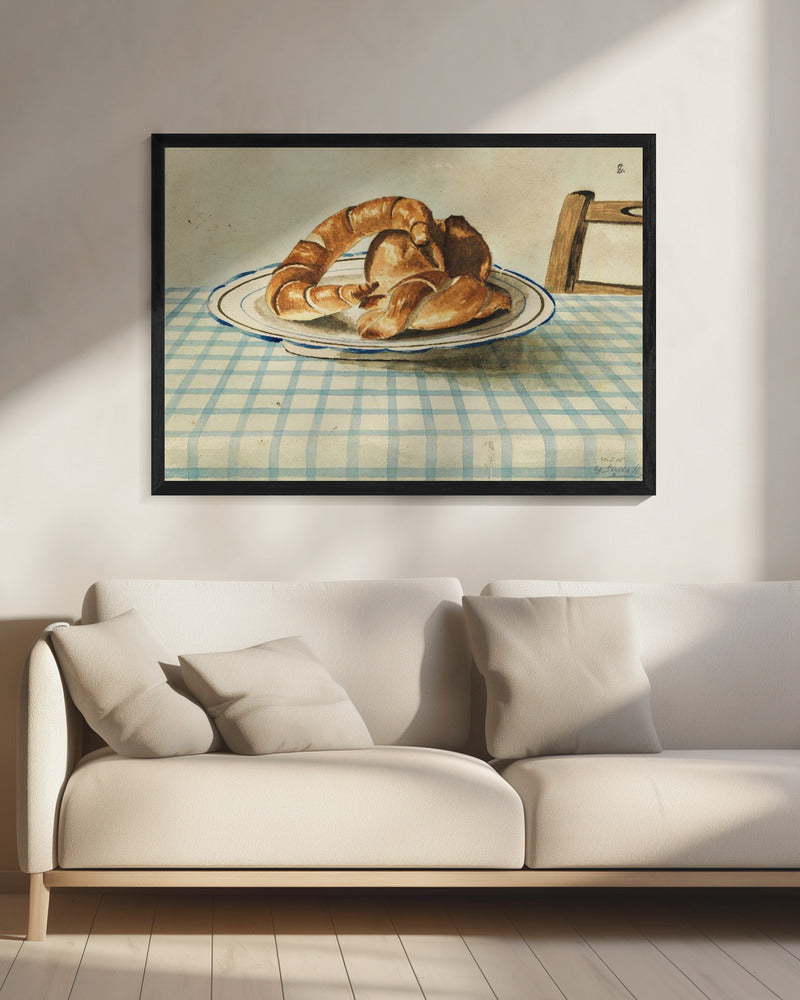 Stilleven met gebaksbord | Canvas
