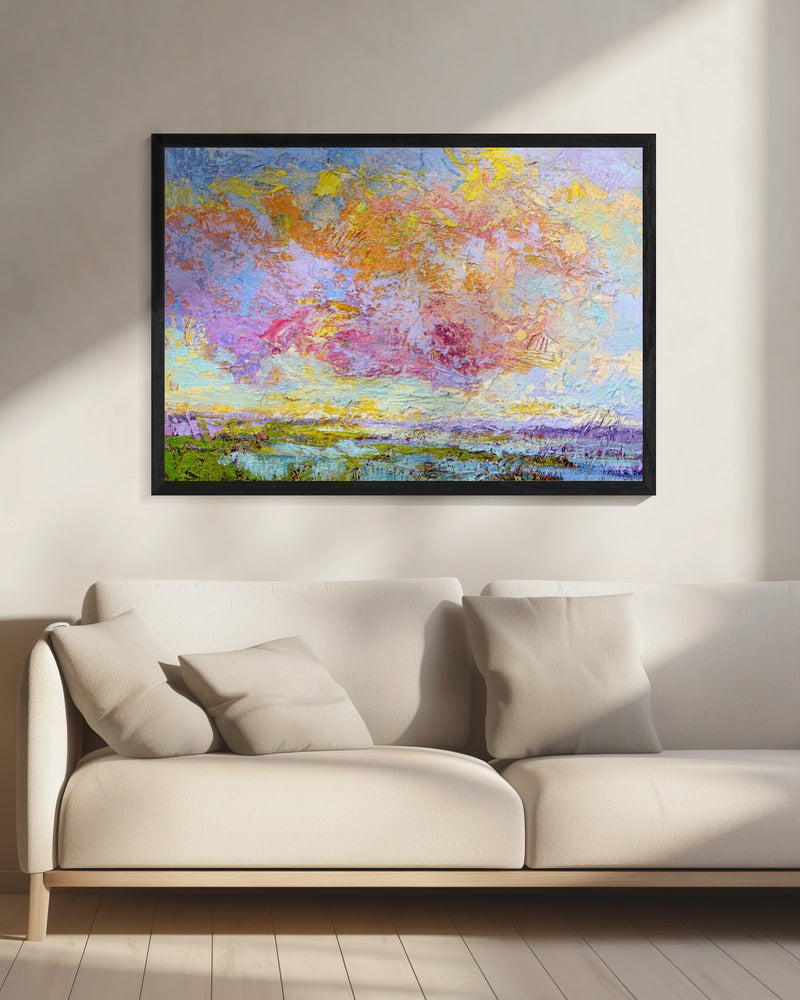 Abstracte kleurrijke luchten | Canvas