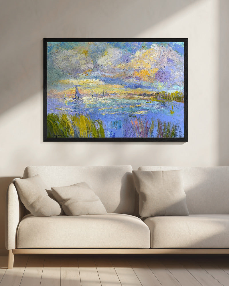 Dromerige kustluchten | Canvas