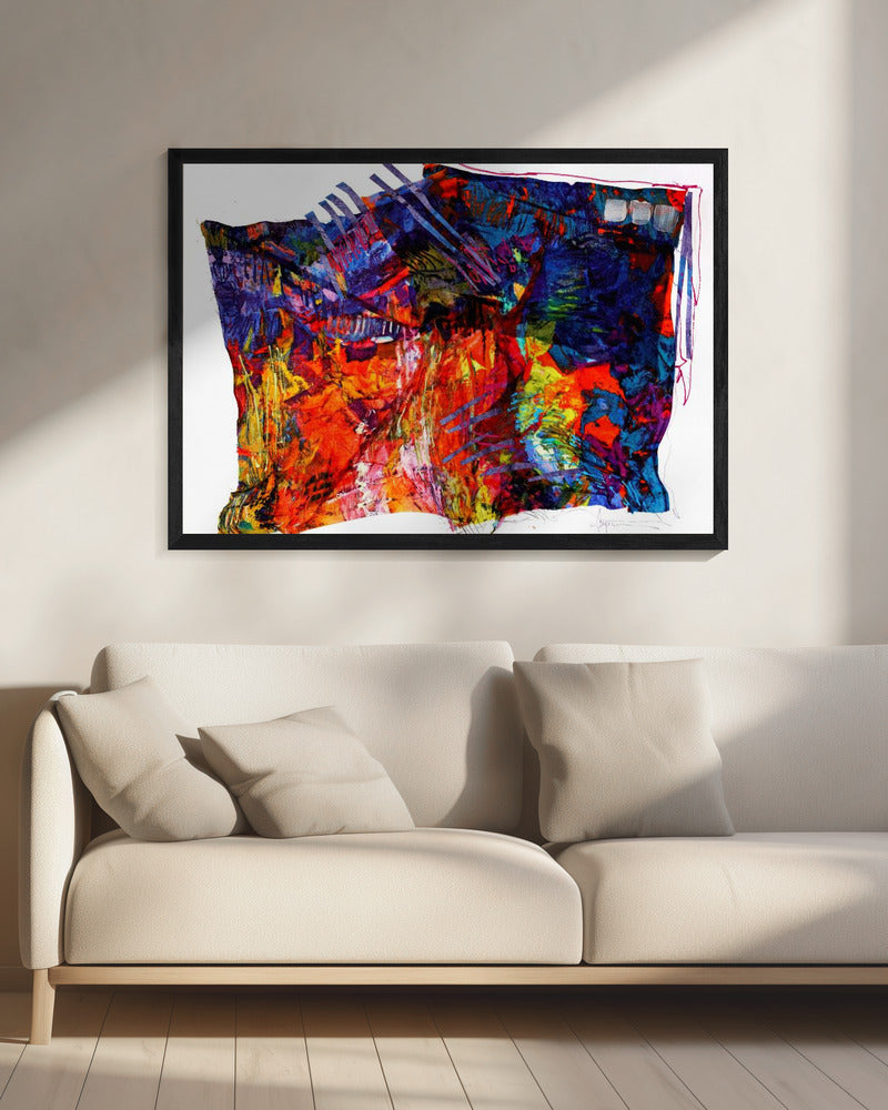 Kleurrijk wandtapijt | Canvas