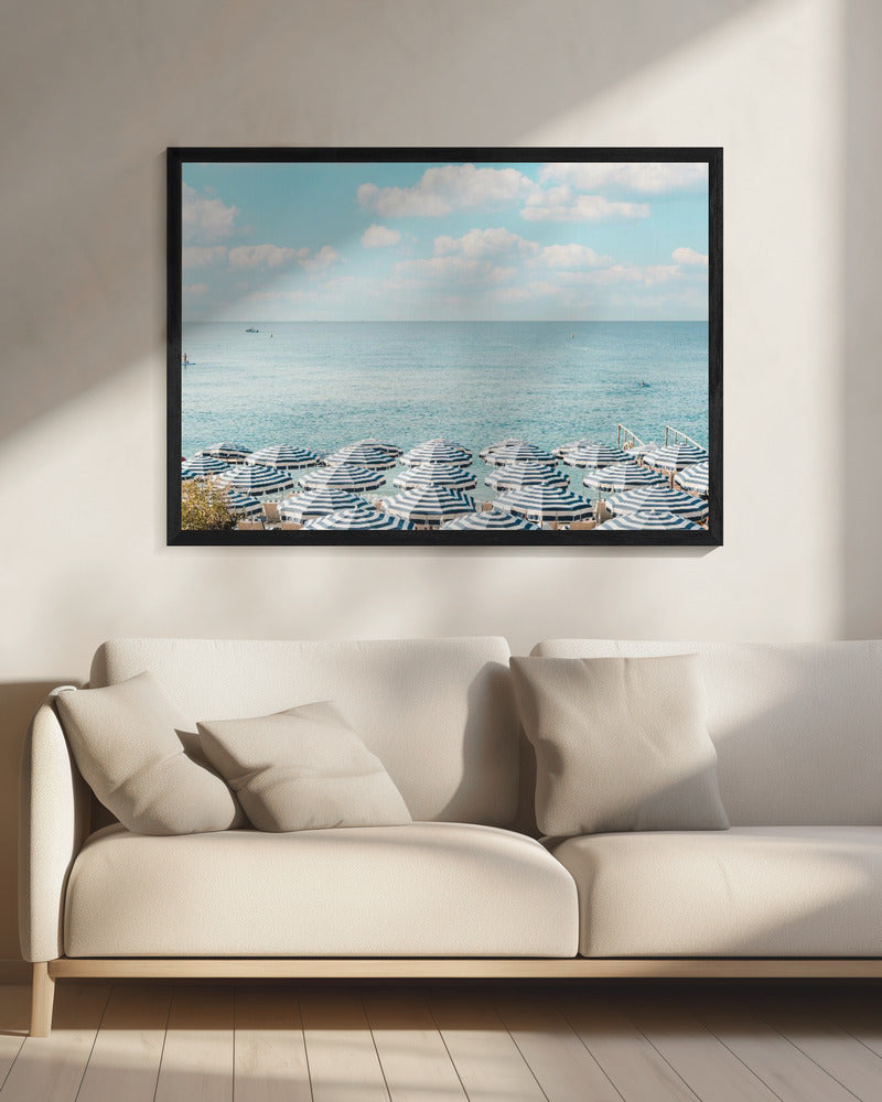Strandparasols van de Franse Rivièra II | Canvas