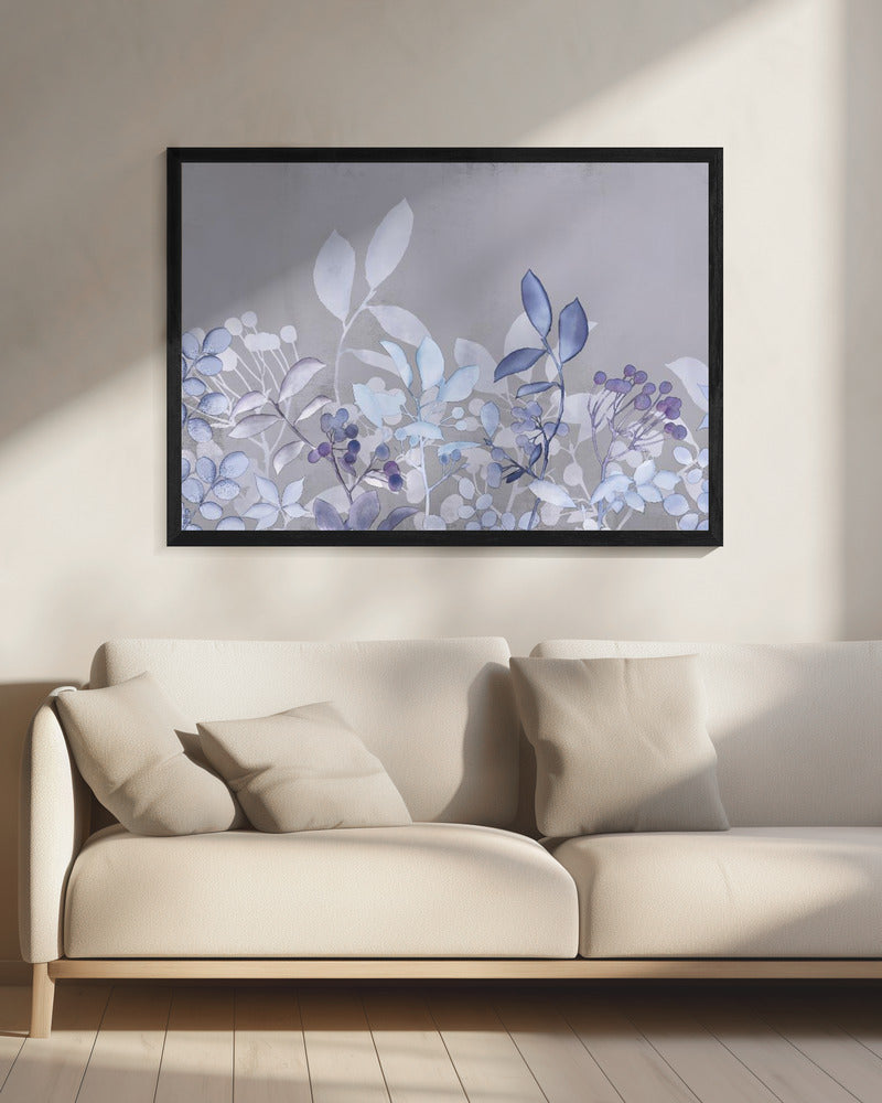 Aquarel Pastel Tuinblauw | Canvas