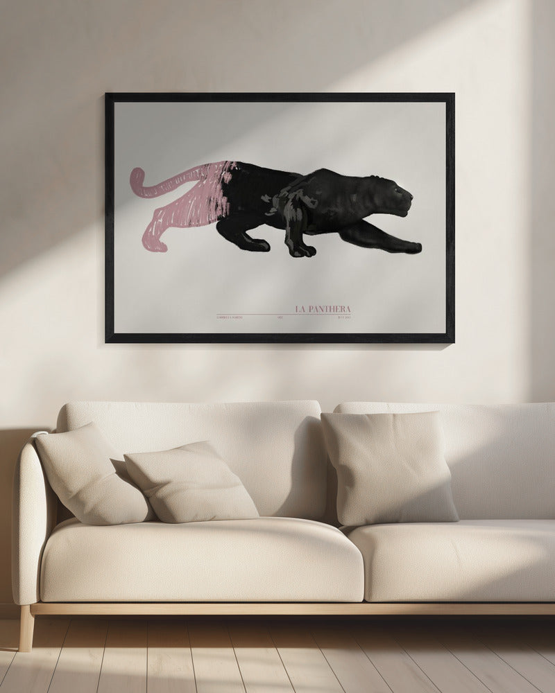 La Panthera (roze) | Canvas