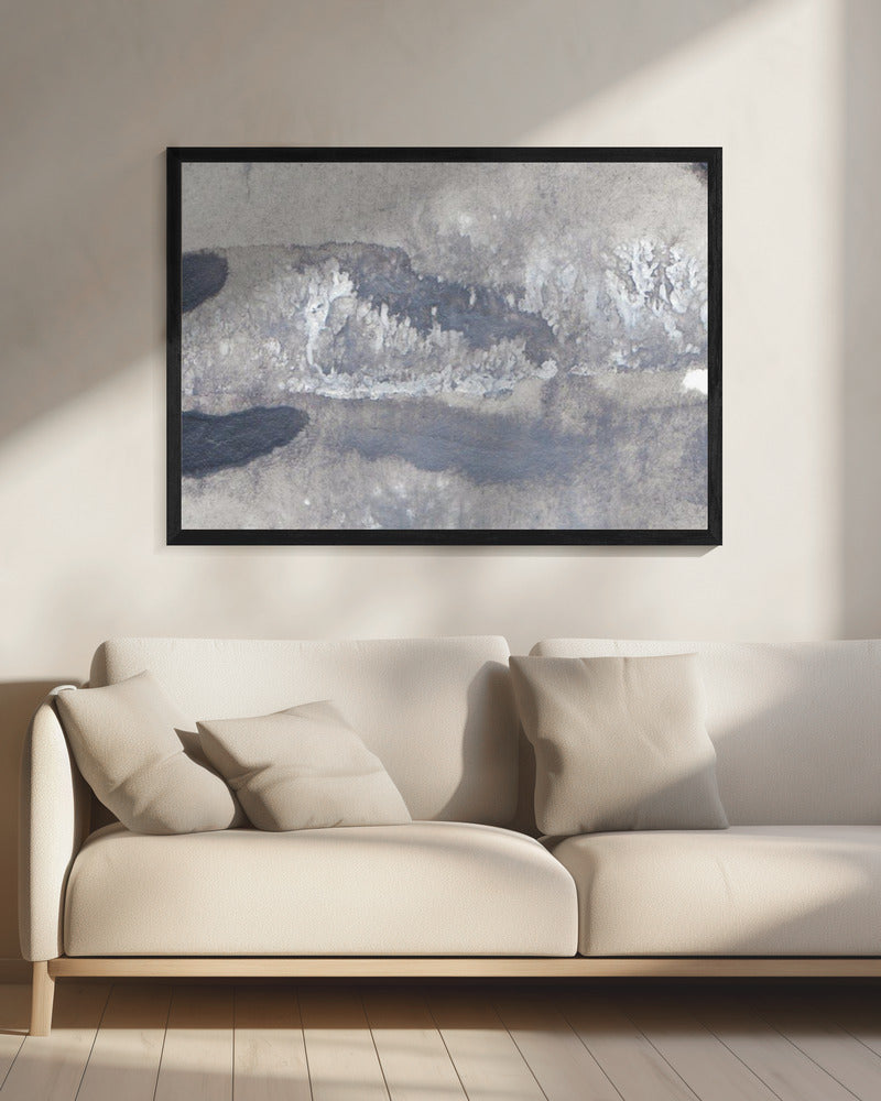 Monochrome golven | Canvas