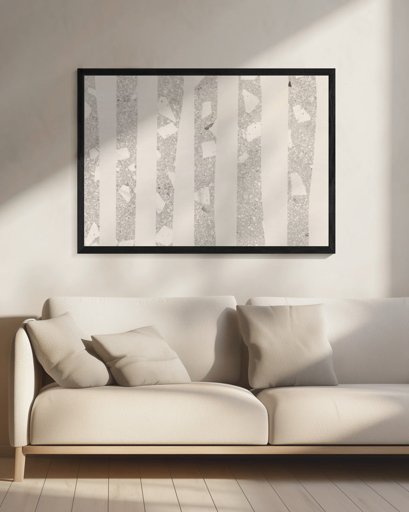 Schaduwen van berkenbos | Canvas
