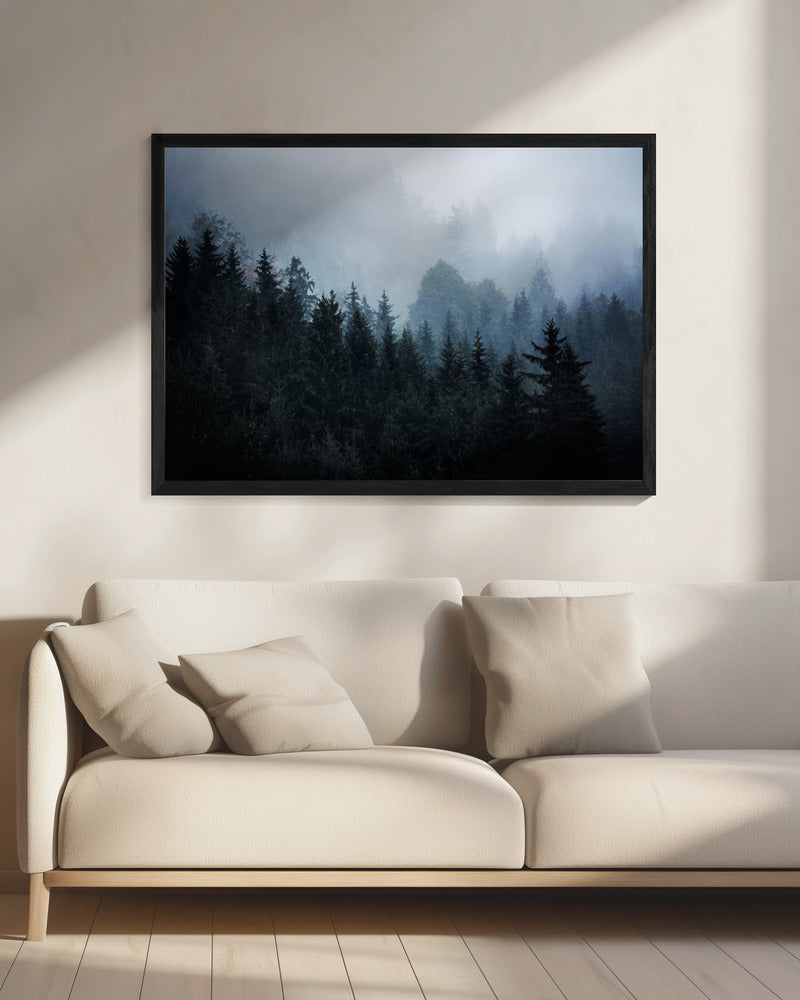 Mistige bossen 5 | Canvas