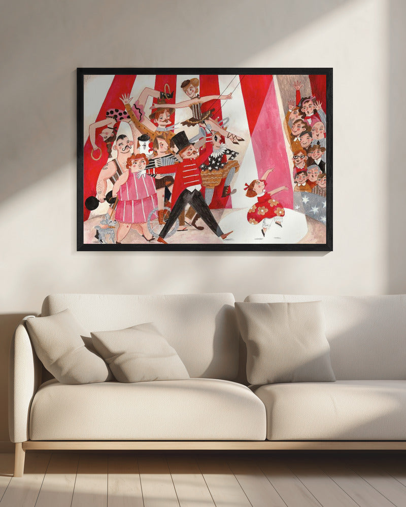 Circus in de stad | Canvas
