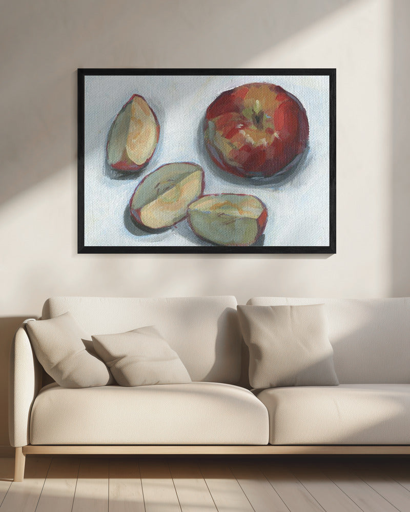 Gesneden appel 8x10 | Canvas
