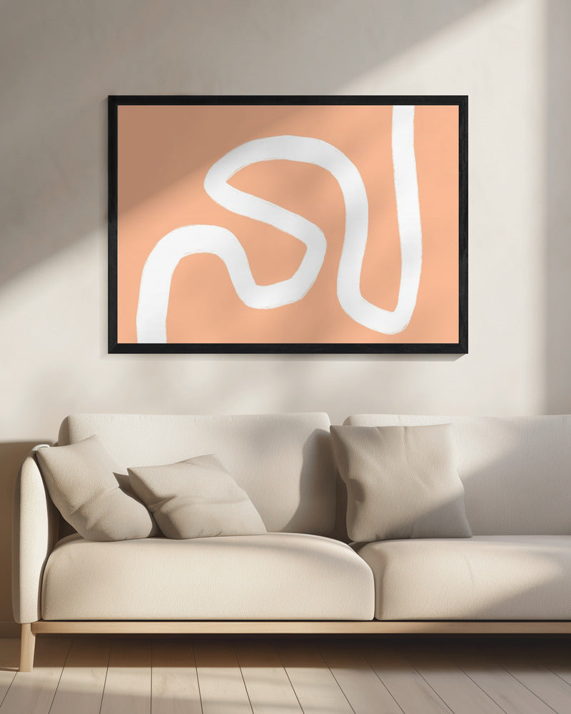 Kleurrijke minimalistische vorm | Canvas