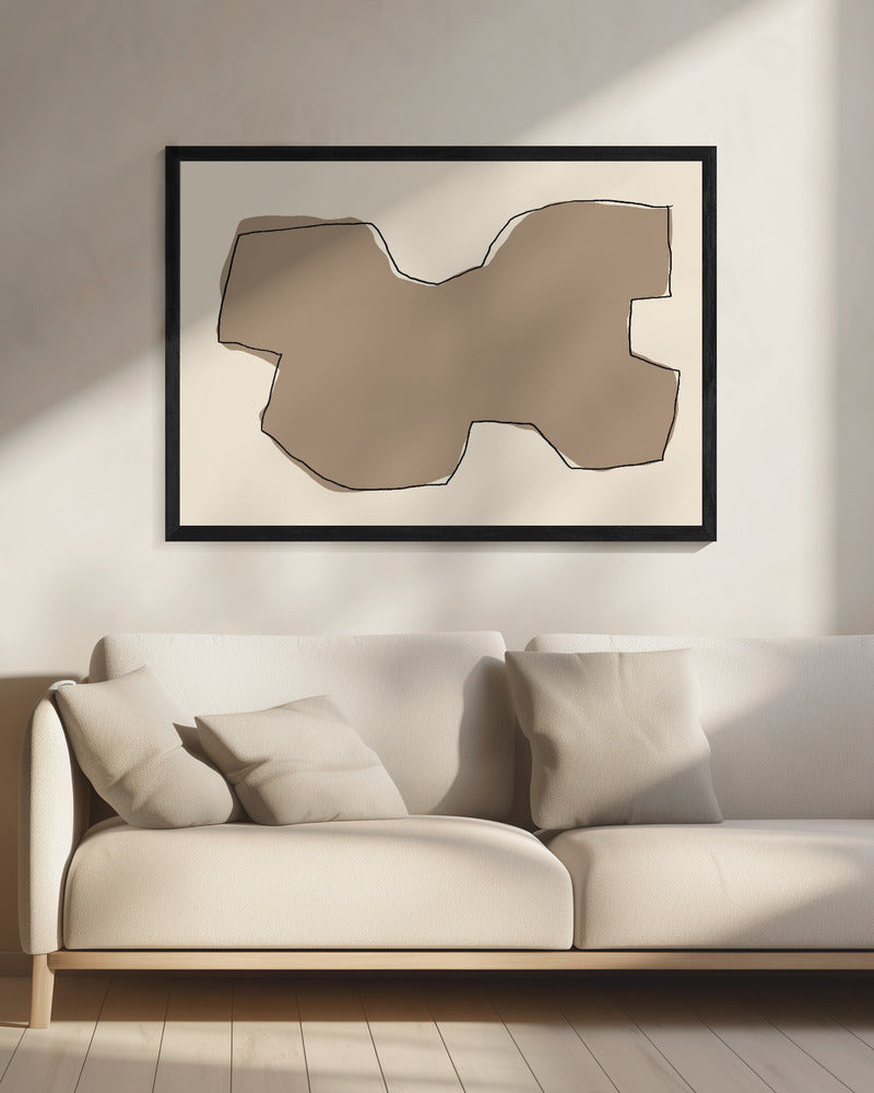 Abstract zandlandschap | Canvas