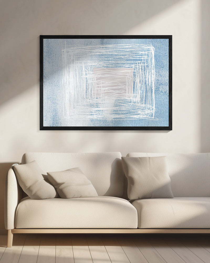 White Whirl Square | Canvas