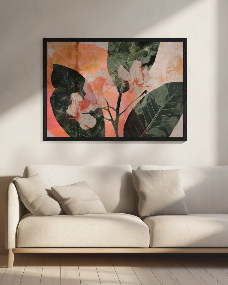 Gouden Bloei Fusie | Canvas
