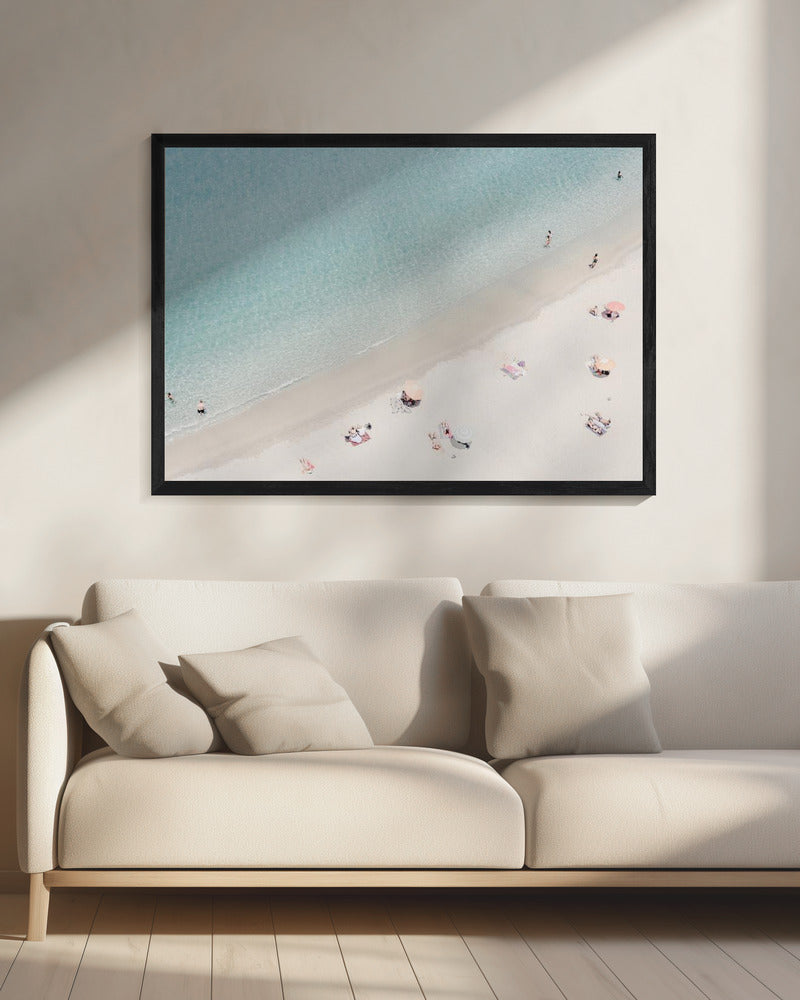 Luchtfoto van het strand | Canvas