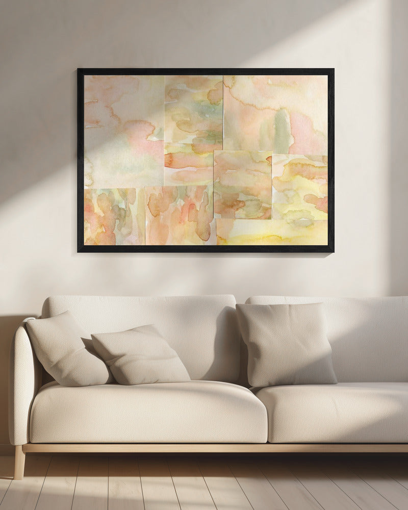 Abstracte compositie 4 horizontaal | Canvas