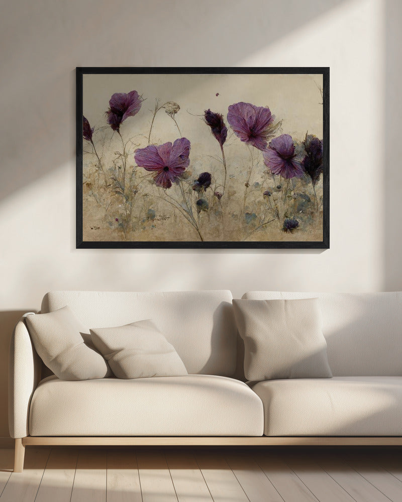 Paarse Bloesem Fluisteringen | Canvas