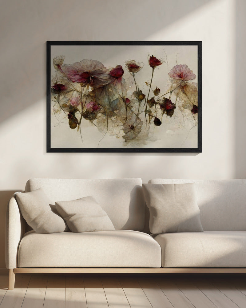 Fluisteringen van bloemblaadjes | Canvas