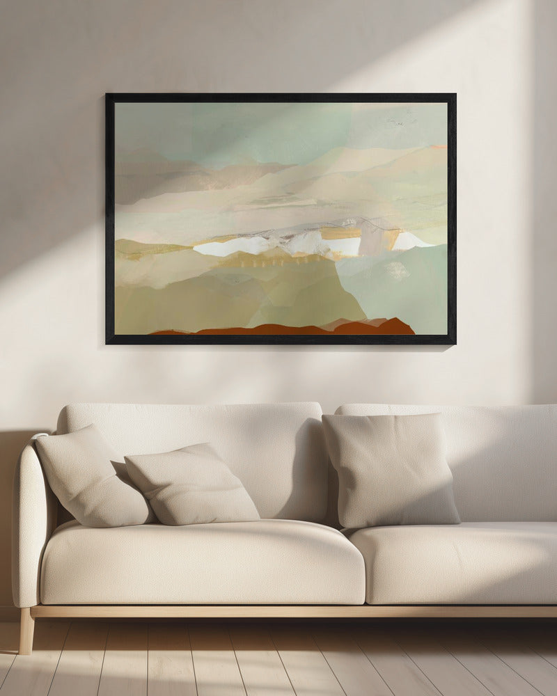 Kleurenblok Landschap 3 | Canvas