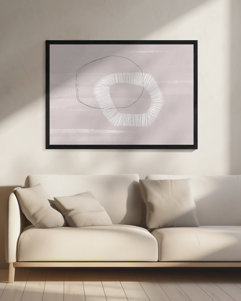 Zachte geometrische dans | Canvas